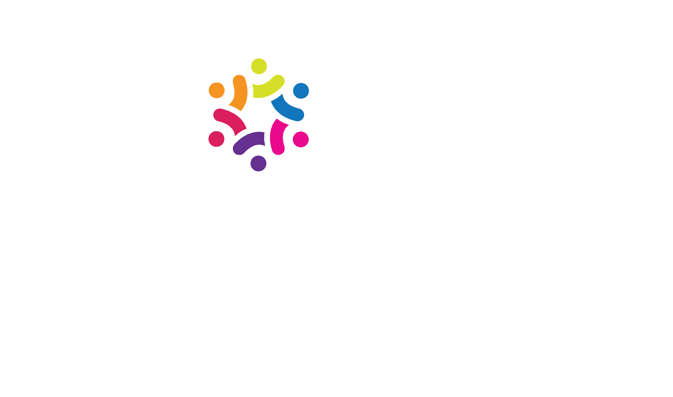 Women Owned Logo White With Color Swirl ENG